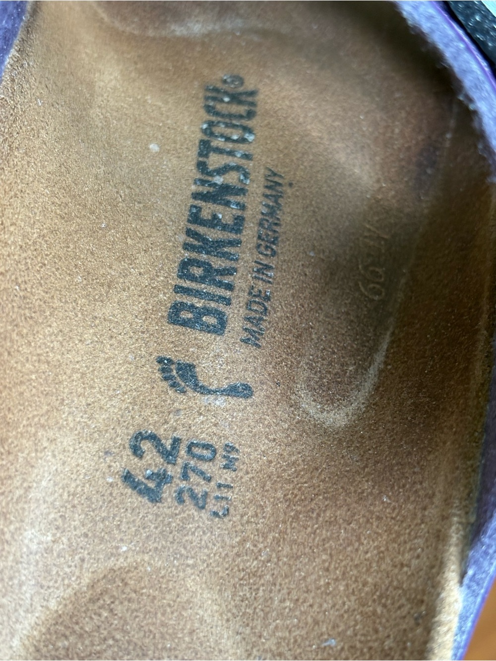 Birkenstock 42 Patent Plum Purple Arizona Sandals - Picture 3 of 14